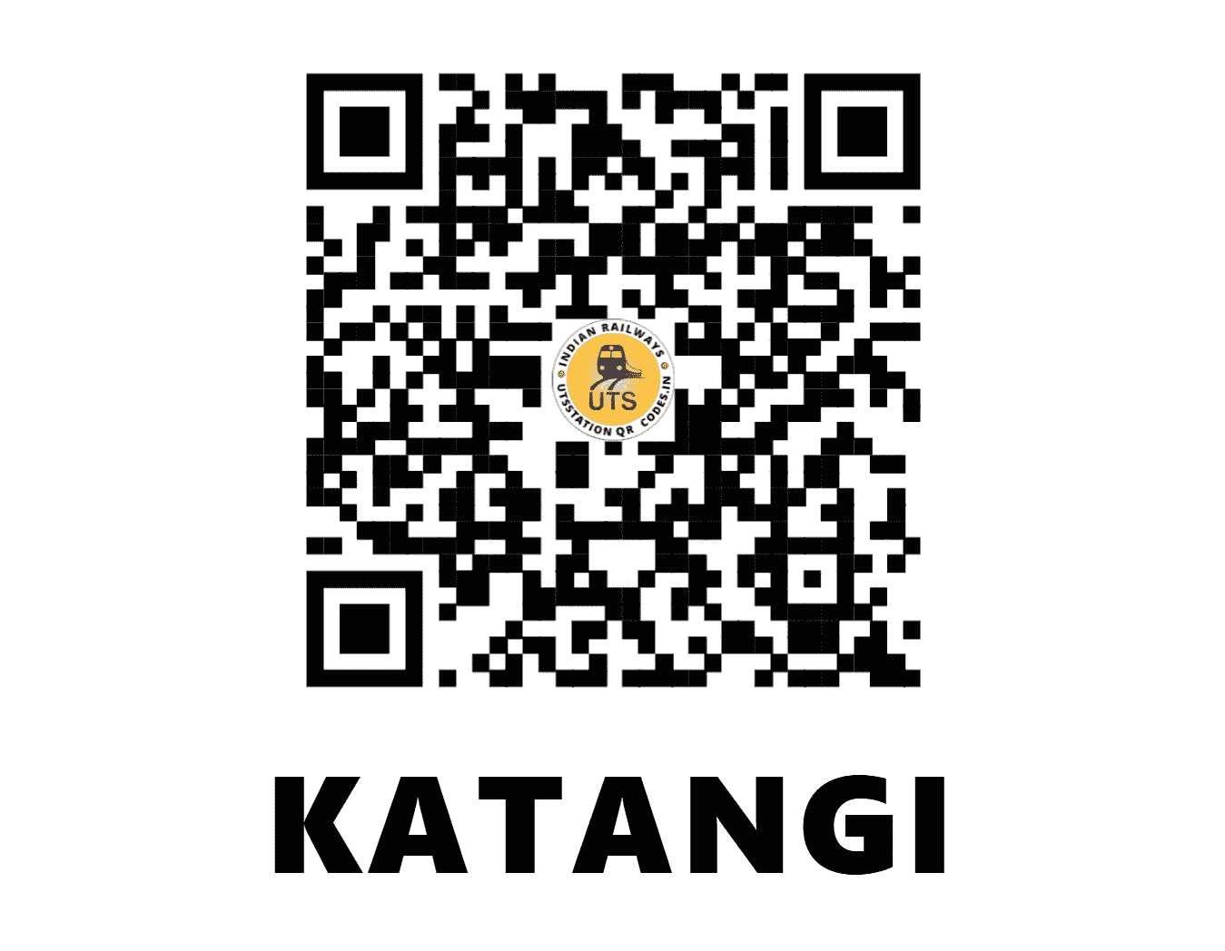 UTS QR Code for KATANGI - KGE - SB (MADHYA PRADESH)